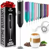 Zulay Kitchen Leistungsstarker Milchaufschäumerstab – Mini-Hand-Milchaufschäumer aus Edelstahl – Getränkemixer für Kaffee, Latte, Cappuccino & Matcha – Froth Mate Milchaufschäumer