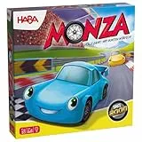 HABA Monza – Rasantes Brettspiel & Auto-Rennspiel für Kinder ab 5 Jahren – Mit 6 bunten Holzautos & Farbwürfeln – 2012226001