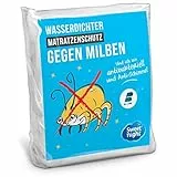 SWEET NIGHT - Matratzenschoner 180x200 cm | wasserdichte und Anti-Staubmilben-Matratzenauflage | 100% Baumwollvlies | Leise und atmungsaktiv | Geeignet für Dicke Matratzen