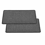 Natürliche Katzenkratzmatte Anthrazit 2er Set 30x40 cm - Sisal Kratzmatte für Katzen - Robuster Kratzteppich - Langlebige Kratzfläche für Möbelschutz