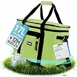 Five dots Kühltasche faltbar 17l zum Einkaufen & Picknick [grün] - Kühltasche Auto als Thermotasche & Picknicktasche Auto - Mehr Organisation mit Kühltasche Gross - Lunch Tasche & Mini Kühlbox