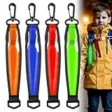 HOSPAOP LED Blinklicht Schulranzen Kinder, USB Aufladbar Reflektoren Rucksack Licht, Reflektierende Anhänger Sicherheitslicht für Schulranzen Tornister Laufen Joggen Kinderwagen, 4 Stück