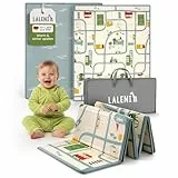 Laleni Krabbelmatte Baby 120x150x1 cm - wasserdichte Spielmatte Baby faltbar - isolierende Bodenmatte Kinder - weich & schützt vor kaltem Untergrund - Krabbeldecke outdoor & indoor - Auto-Motiv