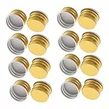 TOPBATHY Deckel Für Schnapsflaschen Auslaufsichere Deckel Mit Gewinde 50 Stück Aluminium-glasverschlüsse Für Haushaltsflaschen Zufällige Farbe