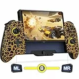 Coogamefly Controller für Nintendo Switch, Switch Controller Handheld mit Hall Effekt Joystick und einstellbarem RGB Lichteffekt, Kabelloser Bluetooth mit 6-Achsen-Gyro und Programmierung