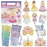 TECHEEL Mosaik Bastelset Kinder Mosaik Bilder mit Klebepunkten Mosaik Aufkleber Kunst für Kinder DIY Basteln Geschenke für Mädchen Jungen Ab 3 Jahre