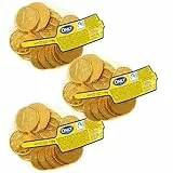 Only Schokoladen-Goldmünzen Netz 3er Set – je 85g – Edle Vollmilchschokolade in goldener Folie – ideal für Nikolaus, Weihnachten, Adventskalender, Kindergeburtstag, Schulanfang oder Mitgebsel