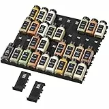 Lifewit Gewürzregal Schublade 36 Stück, Verstellbarer Gewürz Organizer für Alle Schubladen, Kombinierbarer Gewürz Schubladeneinsatz Küche, Gewürzeinsatz Schublade, Spice rack für Gewürze Schwarz