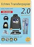 TransOurDream (10 Blatt A4, 1 A3 Silikonpapier Inkjet Bügelfolie Transferfolie zum Aufbügeln für dunkle T-Shirts, Jeansstoffe und Leinentasche, bedruckbares Transferfolie (Graue Foile)
