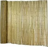 Floordirekt Sichtschutz Garten Zaun 200 cm hoch x 300 cm lang aus Bambus Gartensichtschutz & Windschutz für Terrasse, Garten & Balkon Brasil