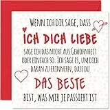Stuff4 Romantisch Karte Hochzeitstag Jahrestag - Das Beste - Niedliche Hochzeits-Jubiläum Karten für Freund Freundin Ehemann Ehefrau Frauen Männer Ihr Ihn, 145 mm Hochzeitskarte Grußkarte