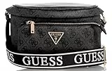 GUESS Damen Power Play Sling Tragetuch, Crossbody-Tasche, Kohle-Logo