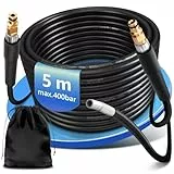 5m Hochdruckschlauch mit Quick Connect-Anschlüsse, Hochdruckreiniger Schlauch Geeignet für Kränzle Kärcher K2 K3 K4 K5 K6 K7, Hochdruckreiniger Zubehör Ersatzschlauch Verlängerungsschlauch Ersatzteile