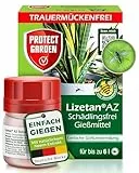 PROTECT GARDEN Lizetan Trauermückenfrei 30 ml – Effektives Mittel gegen Trauermückenlarven & Bodenschädlinge, Neemöl, Schädlingsbekämpfung, geruchlos, einfache Anwendung
