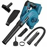 Akku Laubbläser für Bosch Professional 18V System Akku, 2-in-1 Elektrischer Hand-Laubbläser Gebläse und Staubsauger Geeignet für Räumen von Einfahrten, Terrassen und Schneeräumung...(Ohne Batterien)