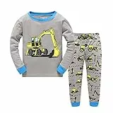 Tkiames Jungen Schlafanzug Langarm Herbst Winter Kinder Nachtwäsche Pyjama Sets 98 104 110 116 122 128 134