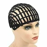 YANTAISIYU 1 Stück Braided Wig Cap Häkeln Braids Mütze Perückenkappen Haarkappe für Perücken Crochet Wig Cap mit Haarkamm Clips