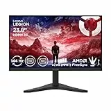 Lenovo Legion R24s | 24' Full HD Gaming Monitor | 1920x1080 | 16:9 | 144Hz | 1ms Reaktionszeit | HDMI | DisplayPort | IPS-Panel | Standfuß | Entspiegelt | TÜV Augenschutz | schwarz | 3.5. kg