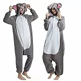 Spooktacular Creations Unisex Tier Kostüm Stitch Jumpsuit Jumpsuit für Erwachsene Damen Herren, Elefant Schlafanzug Einteiler Cosplay Karneval Party