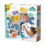 SES Creative Badewannen - Dinos | Badespielzeug Baby | Dinosaurier spielzeug | Made in Holland | Diverse Farben | Für Kinder ab 1 Jahr | 13214