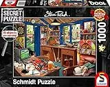 Schmidt Spiele 59977 Secret Puzzle, Vaters Werkstatt, 1000 Teile Puzzle
