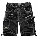 Geographical Norway Cargo Shorts Hunter mit UD Bandana Black - M -
