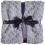 Nobby 70979-17 Kuscheldecke Fleece Plaid Super Soft, 60 x 85 cm, hellgrau