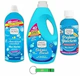 Sweet Home Blue Marine Testpaket - Konzentrierter Weichspüler + Waschmittel + Parfüm / 3 Artikel des Gleichen Duftes + Beni Culinari Kostenloser Schlüsselanhänger
