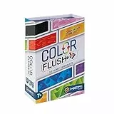 HCM Kinzel - Color Flush | Farbenfrohes Kartenspiel für die ganze Familie | Ziehen, drehen und tauschen | Wer sammelt zuerst eine einzige Farbe und gewinnt? | Taktik und Geschick | deutsch | 55215