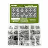 294 Stück Druckfedern Sortiment Kit, Zugfedern Sortiment, Edelstahl Druckfeder Set, Spiralfedern Metallfedern Set, Kleine Federn Set, Mechanische Druckfedern für DIY Home Auto Springs(23 Größen)
