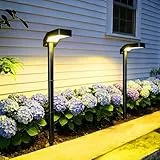 AGOTD Solarleuchten für Außen Garten, 2 Stück Solar Wegeleuchte mit 3 Lichtmodi, IP65 Wasserdicht Solarlampen Gartenleuchte für Garten, Terrasse, Wege