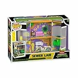 Funko Bitty Pop! Bitty Boxes: Teenage Mutant Ninja Turtles - Sewer Home Playset mit 2-0,9 Zoll (2,2 cm) winzige Mini-Figuren - TMNT - Sammler-Vitrine mit Innenszene und Aufbewahrung - Geschenkidee