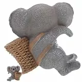 BESPORTBLE Koala-blumentopf-anhänger Koala-skulptur Gartentierskulptur Blumentopf Figur Märchenhafte Gartentiere Gartentierstatue Figur - Hof Zubehör Hof Versorgung Grey Harz