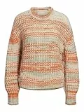 JJXX Women's JXSIMONE LS CNECK Knit NOOS Pullover, Beige/Stripes:/Multi Space dye, S