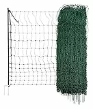 Kerbl Geflügelnetz (elektrifizierbar, L x H 15 m x 106 cm, Farbe grün, Anzahl Pfähle 6, mit Doppelspitze, Netz) 292274