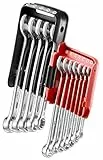 FACOM 440.JP12A Set mit 12 Ringmaulschlüsseln, metrisch, auf Handtasche, Silber