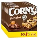 Müsliriegel | Corny Classic Schoko | mit leckerer Vollmilch Schokolade | Multipack 60x25g
