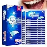 HAZMA 28 Pcs Bleaching Zähne White Stripes Zähne, Zahnaufhellung Whitening Strips, Zahnbleaching Aufhellung, Professionelle Zahnweiss Bleaching Stripes, Dr De-Nt Whitening Strips