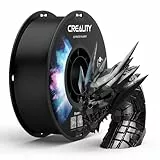 Creality PETG Filament 1,75 3D-Druckerfilament:Hervorragende Zähigkeit Hohe Präzision Maßgenauigkeit +/- 0,02 mm, 1kg-Spule (2,2 lbs) Passend für Die Meisten FDM 3D Drucker,PETG Schwarz