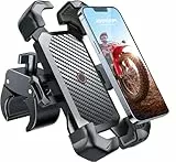 JOYROOM 2025 Handyhalterung Fahrrad, [1s Auto-Sperre][100mph Militär Anti-Shake] Handyhalterung Motorrad, [5s Install] Universal Lenker Holder für iPhone 16 Samsung S24, Alle 4,7‘’-7' Smartphone