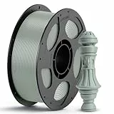ANYCUBIC PLA+ Filament 1.75mm, Hohe Zähigkeit und Präzision -3D-Druckmaterialien, PLA Plus Intelligente Identifikation, 1KG Grau
