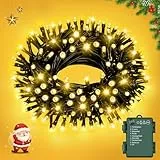 FFZZKJ Lichterkette Weihnachten 8 Modi Lichterkette Batterie Innen außen mit Timer Wasserdicht 3M 30 LED für Weihnachten, Kleine Weihnachtsbaum, Warmweiß