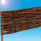 UrFence 5 Stück Beeteinfassung Weide - 100x30 Weidengeflecht Zaunelemente zum Stecken - Rasenkante 30 cm Hoch - Beetbegrenzung Holz Steckzaun Weidenzaun Beetumrandung Gartenweg Flechtzaun Gartenzaun