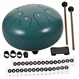 HEMOTON Stahl Zungentrommel Stahl Hand Pan Trommel Schlaginstrument Musikunterricht Yoga-meditation