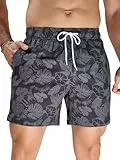 Arcweg Badeshorts Herren Badehose für Männer Schnelltrocknend Atmungsaktiv Elastischer Schwimmhose Kurz mit Meshfutter Für Strandurlaub & Freizeit S-XXL