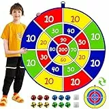 Jesitai 25.5 Inches Spiele Für Kinder Doppelseitige Dartscheibe, Outdoor Wurfspiel,Garten Spielzeug,Geeignet Für 3 4 5 6 7 8 9 10 11 12 jährige Jungen und Mädchen Geschenk(65cm)
