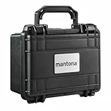 Mantona Outdoor Schutzkoffer S, wasserdichter Fotokoffer, Kamerakoffer staubdicht & stoßfest, Transportkoffer mit Schaumstoffeinlagen, ideal für Kameras, Objektive & Zubehör