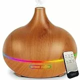 Aroma Diffuser für Ätherische Öle, 550ml Duft Diffusor BPA-Frei Aromatherapie Luftbefeuchter mit 4 Einstellung des Timers für Zuhause, Büro, Yoga
