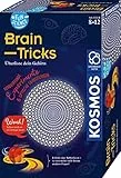 KOSMOS 654252 Fun Science - Brain Tricks, Verblüffende Experimente mit optischen Täuschungen und Illusionen, u. a. mit 3D-Brille, Sphericon, Schiefer Raum, Experimentier-Set für Kinder ab 8-12 Jahre