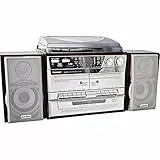 Karcher KA 320 Kompaktanlage (CD-Player, Kassettenspieler, Schallplattenspieler, USB, Radio, Fernbedienung)